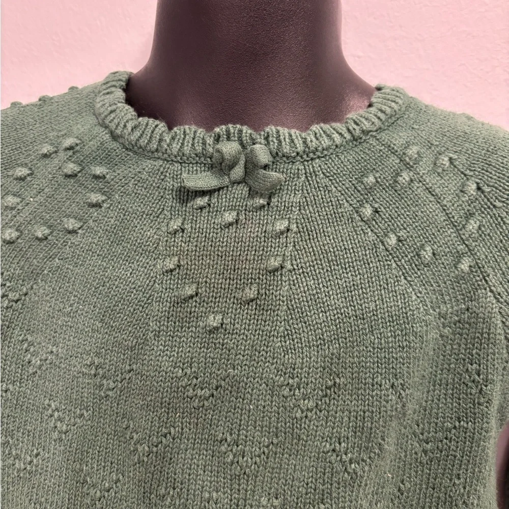 Cozy Girls Festive Winter Sweater Dress Cotton Knit